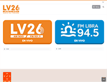 Tablet Screenshot of lv26.com.ar
